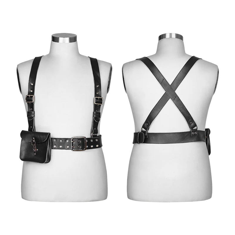 Adjustable Cross Punk Accessories Strap Clips With Detachable Bag - Image 4