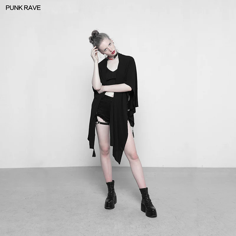 Astrologers Series Printing Moon Design Punk Cloak Multi-use Shawl Suntan-Proof Wear - Image 6