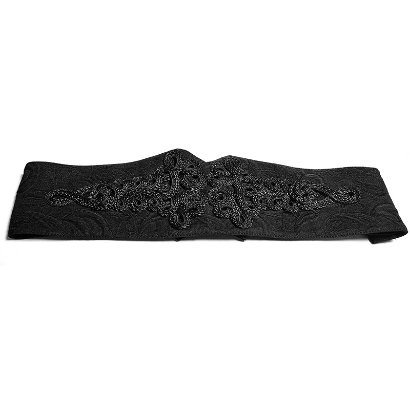 Big Plate Velvet Button Noble Temperament Gothic Corset - Image 9