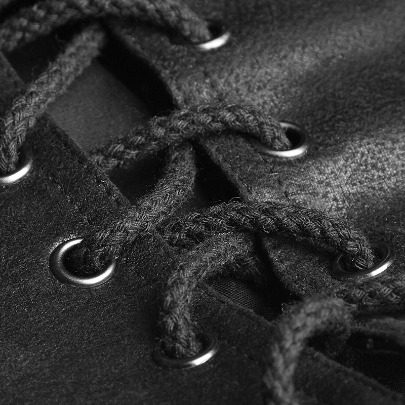 Black Leather Punk Vest Waistcoat Women Slim Joker Style - Image 5