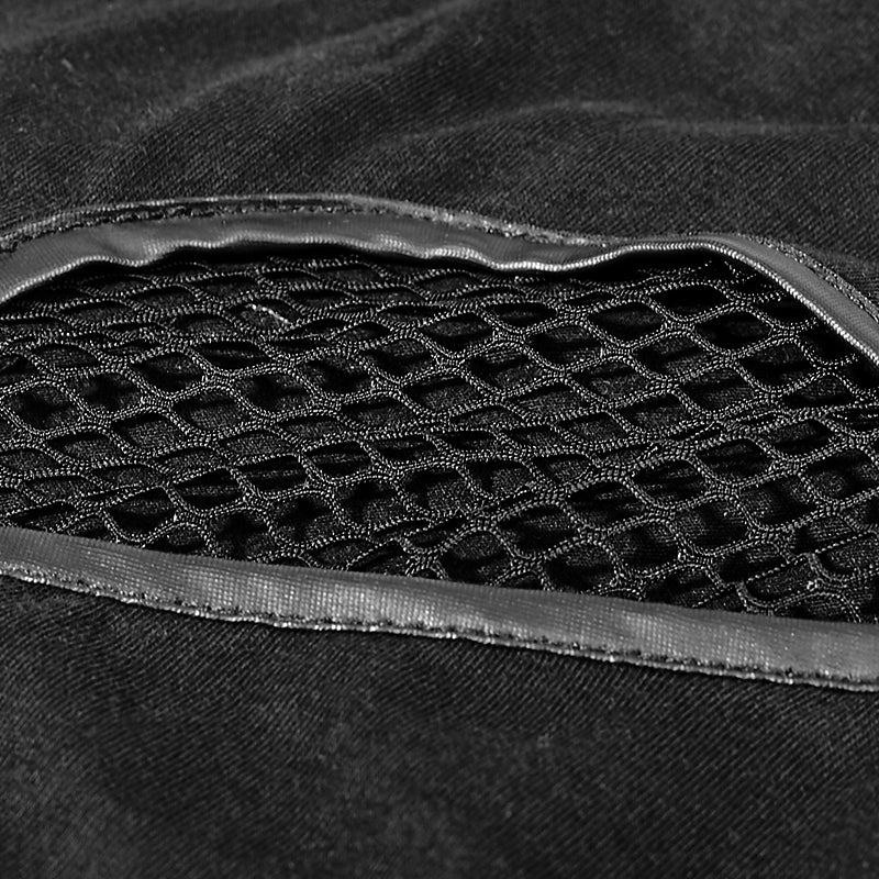 Coffe Steampunk Tight Mesh Punk Shirts With High Collar - Image 5