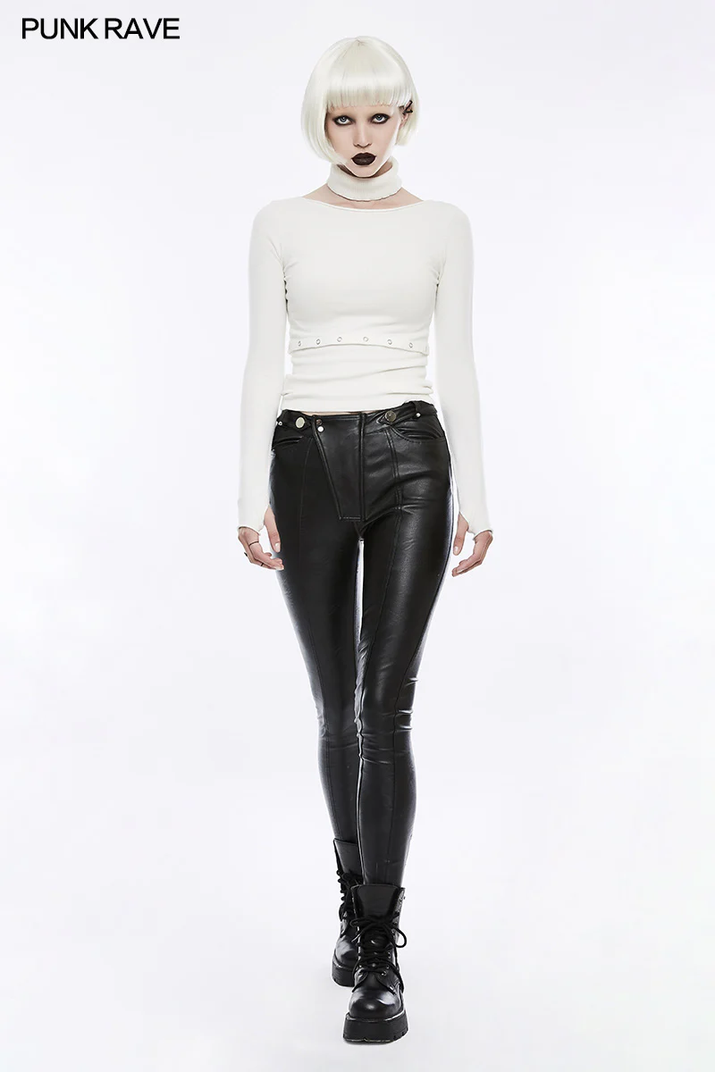 Daily Soft Split Punk Sweater With Separate Collar - Image 10