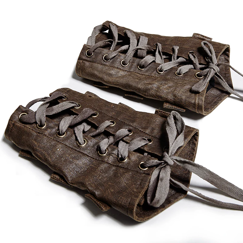 Dark Brown Adjustable Strap Steampunk Armor Sets Accessories - Image 4