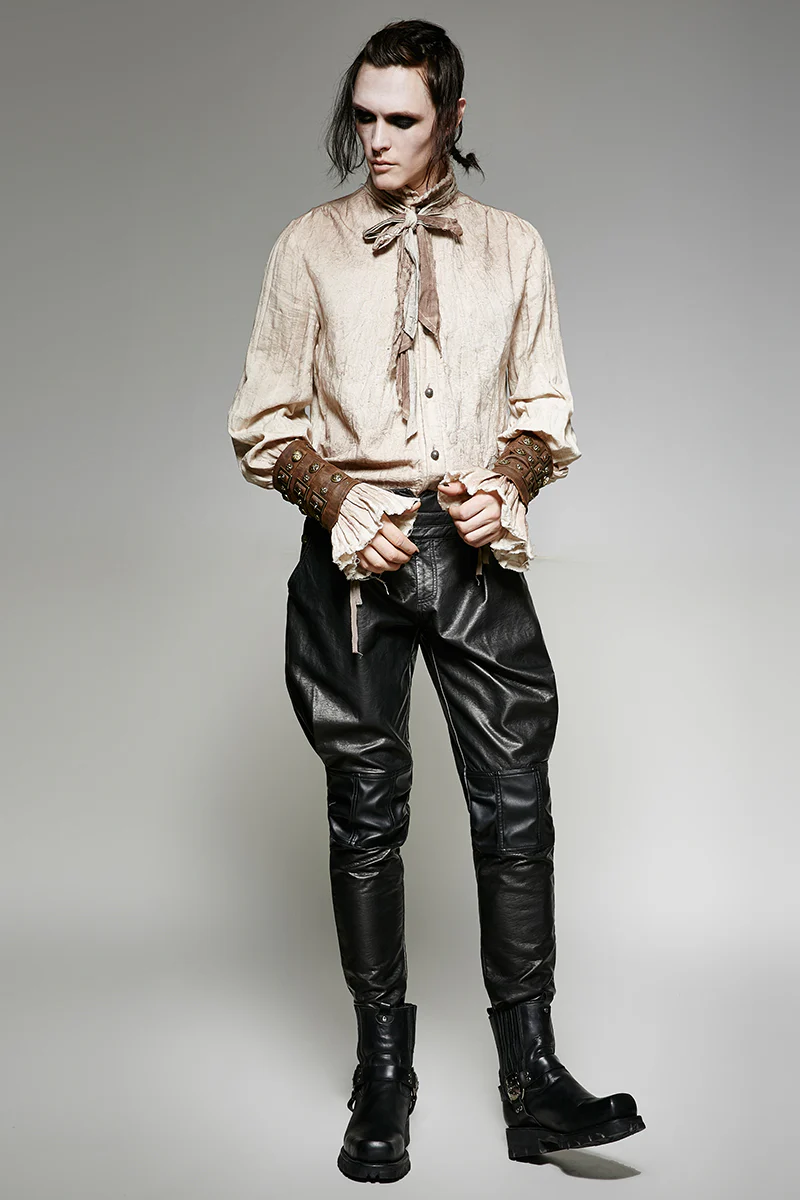 Dark Brown Adjustable Strap Steampunk Armor Sets Accessories - Image 6