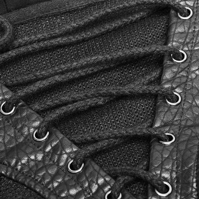 Dark Evil Dragon Pullover Mosaic Punk Hoodies For Men - Image 5