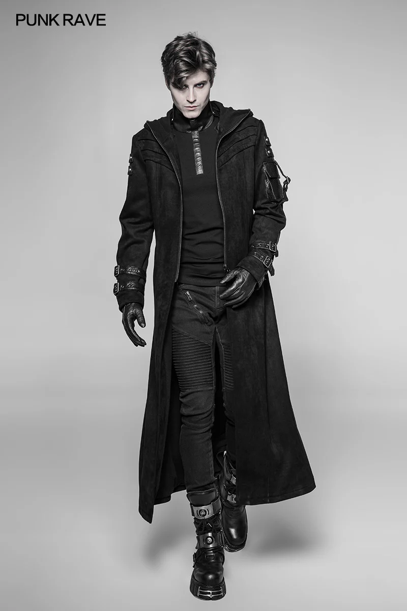 Diablo Assassin Killer Dark Punk Hooded Long Coat Jacket For Men - Image 6