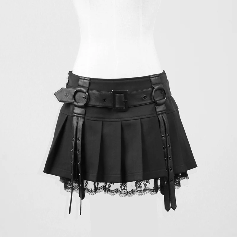 Elegant Sexy Short Tight Mini Gothic Skirt - Image 3