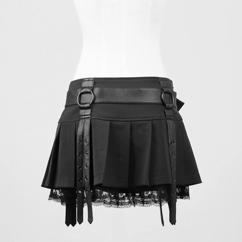 Elegant Sexy Short Tight Mini Gothic Skirt - Image 4