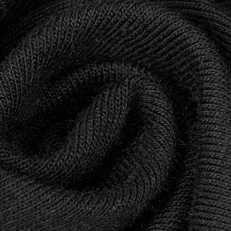 Exquisite Lace Knitted Gothic Dress With Front Semi-Transparent Stand Collar Design - Image 5