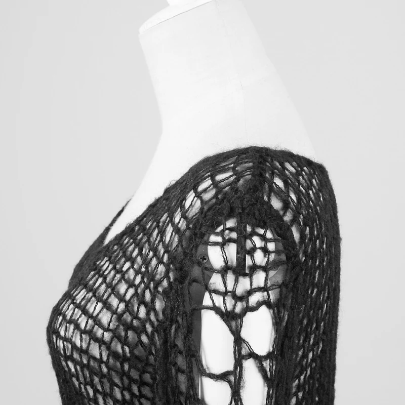 Fashion Broken Pullover Striped Punk Sweaters - Image 4