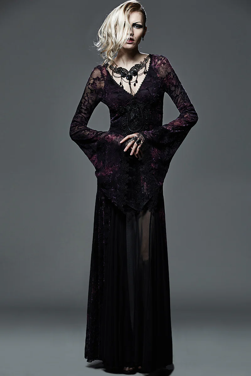 Flower Embroidery Egyptian Fancy Beads Necklace Gothic Accessories - Image 6