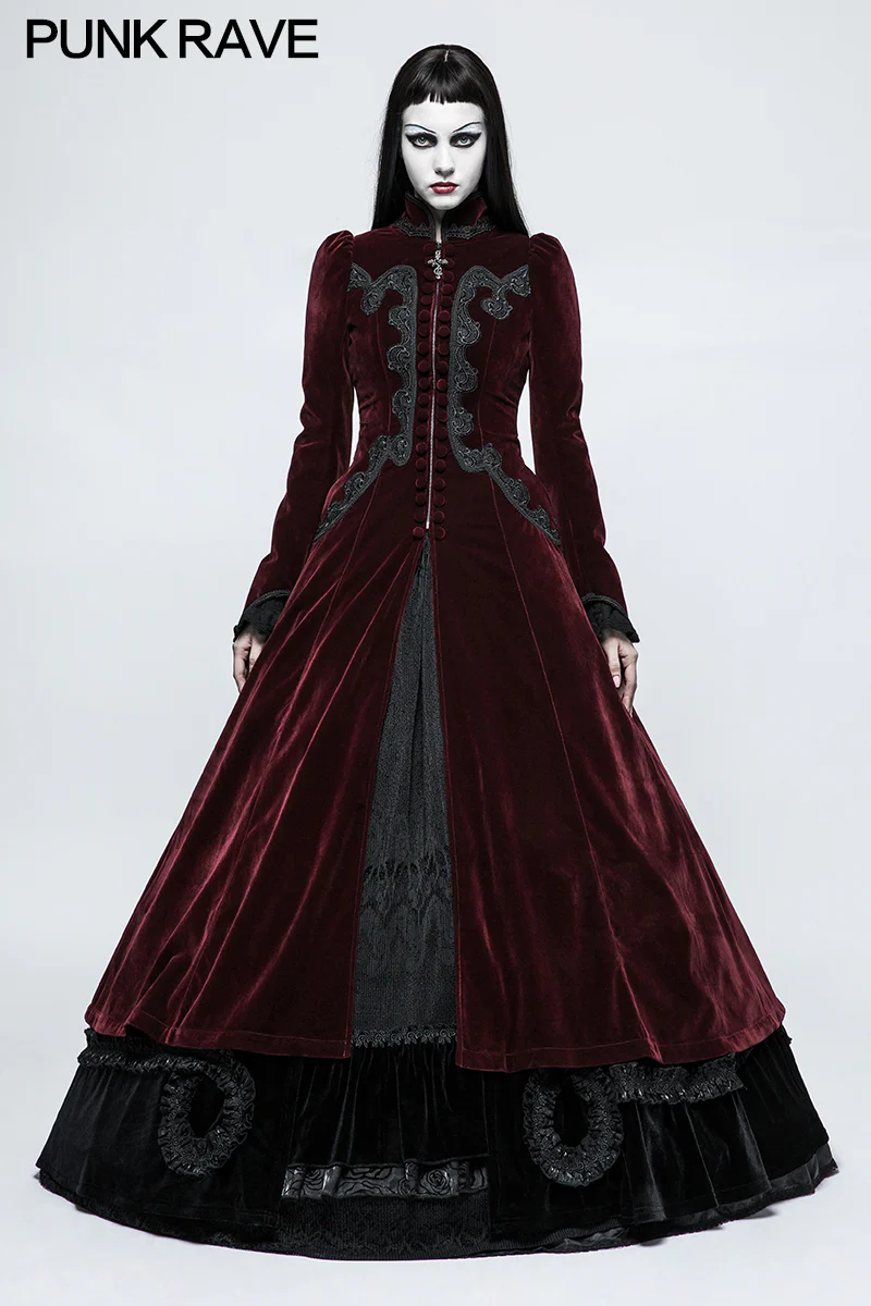 Galace Swallow Tail Long Gothic Dresses Slim And Elegant Style Women's Dresses - Image 11