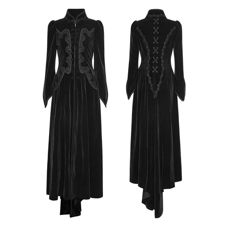 Galace Swallow Tail Long Gothic Dresses Slim And Elegant Style Women's Dresses - Image 6