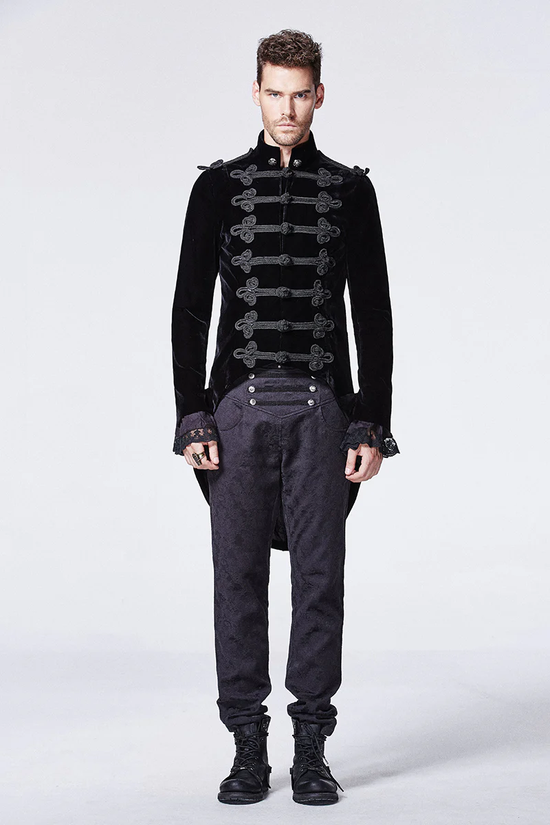 Gorgeous Black Victorian Gothic Coat With Swallow Tail - Image 6