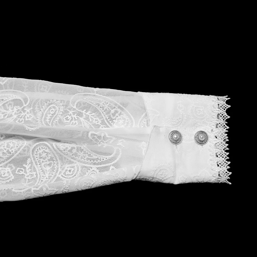 Goth Romantic Chiffon Men's Shirt - Image 17