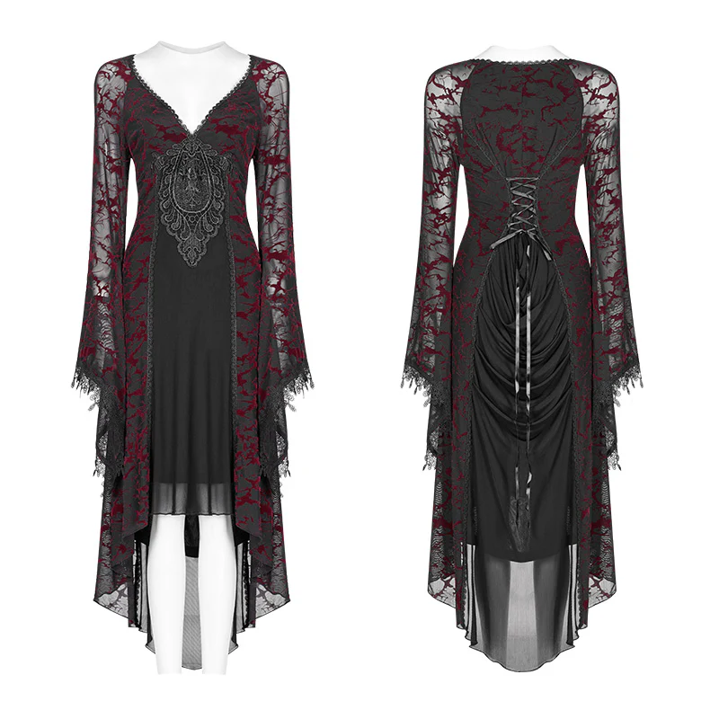 Gothic Goddess Classical Mid-length Dress - Image 6
