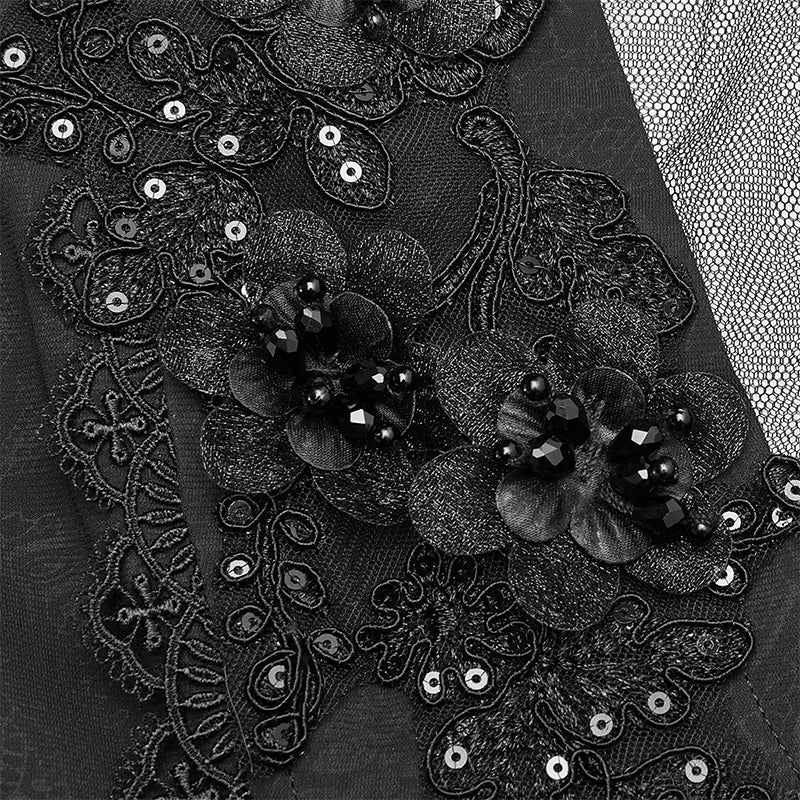 Gothic Gorgeous Off Shoulder Lace Dress - Image 5