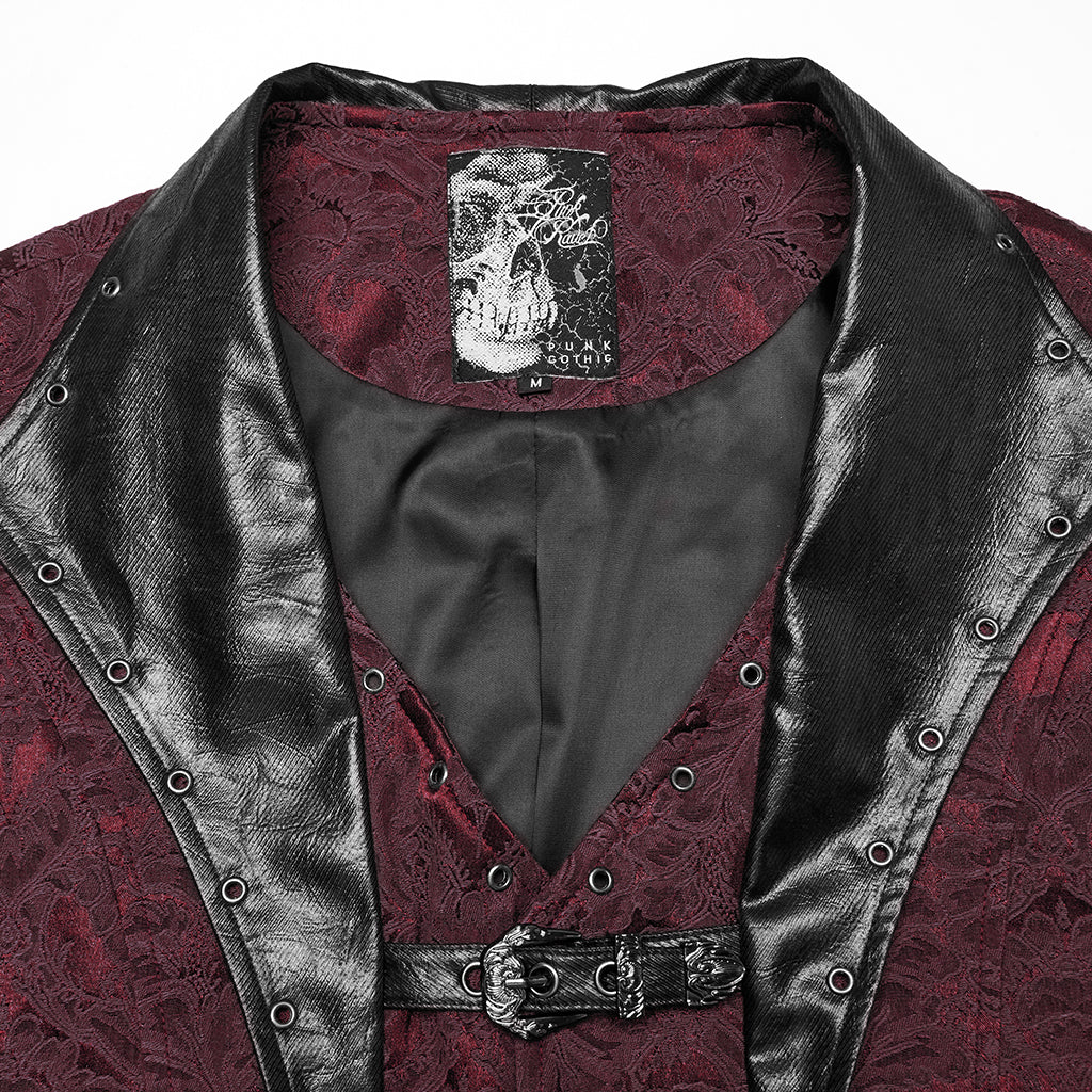 Gothic jacquard lapel vest - Image 17