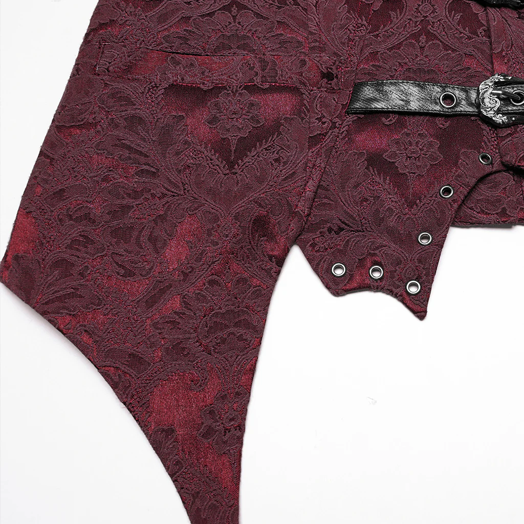 Gothic jacquard lapel vest - Image 19