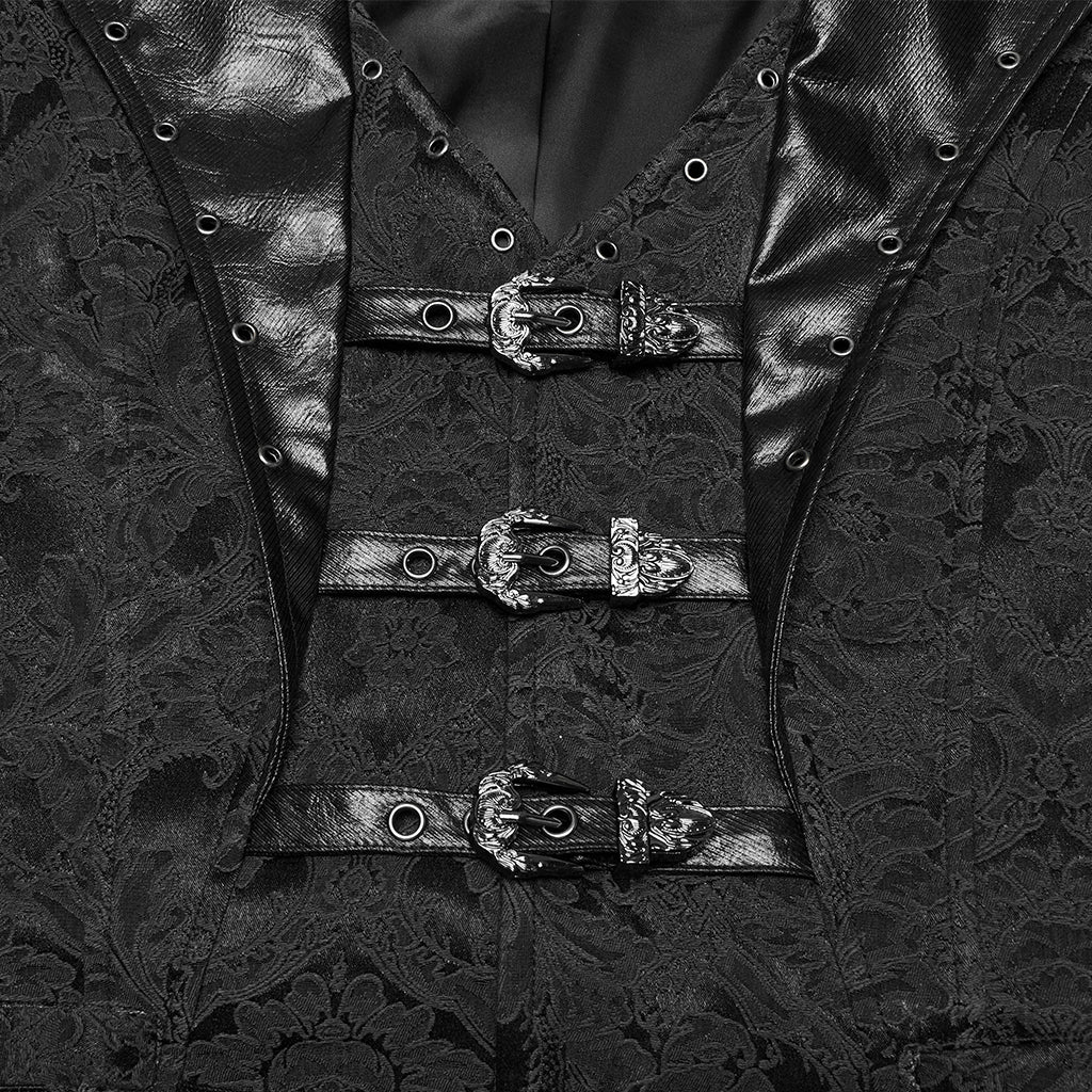 Gothic jacquard lapel vest - Image 25