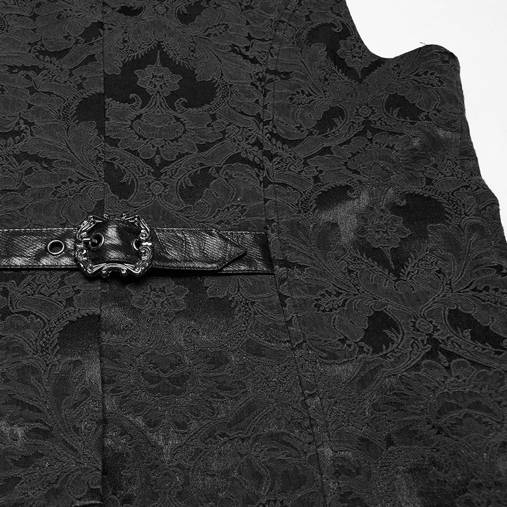 Gothic jacquard lapel vest - Image 27