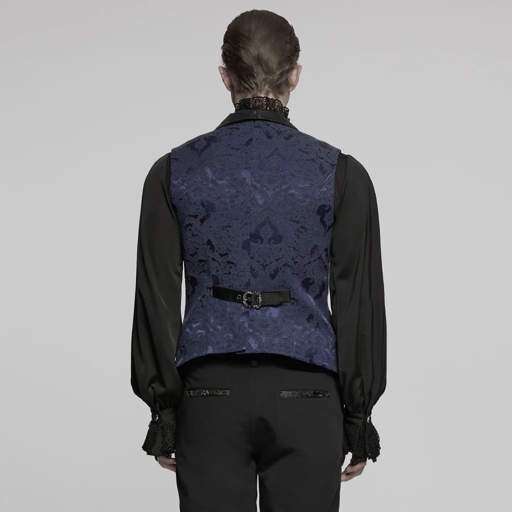 Gothic jacquard lapel vest - Image 5