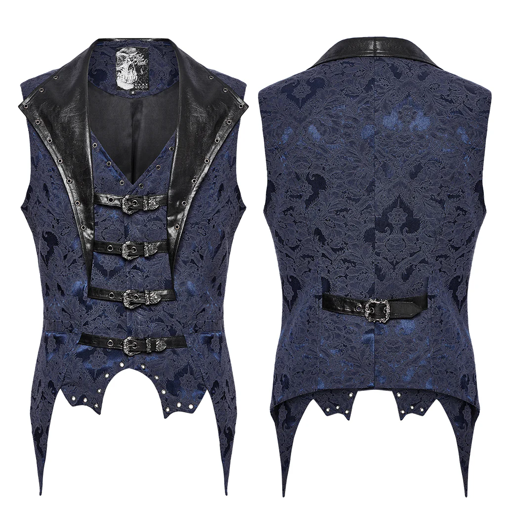 Gothic jacquard lapel vest - Image 7