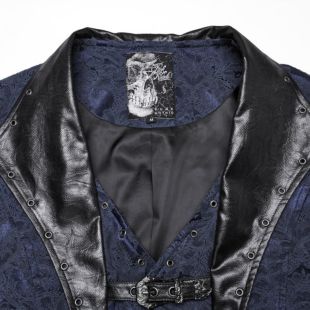Gothic jacquard lapel vest - Image 8