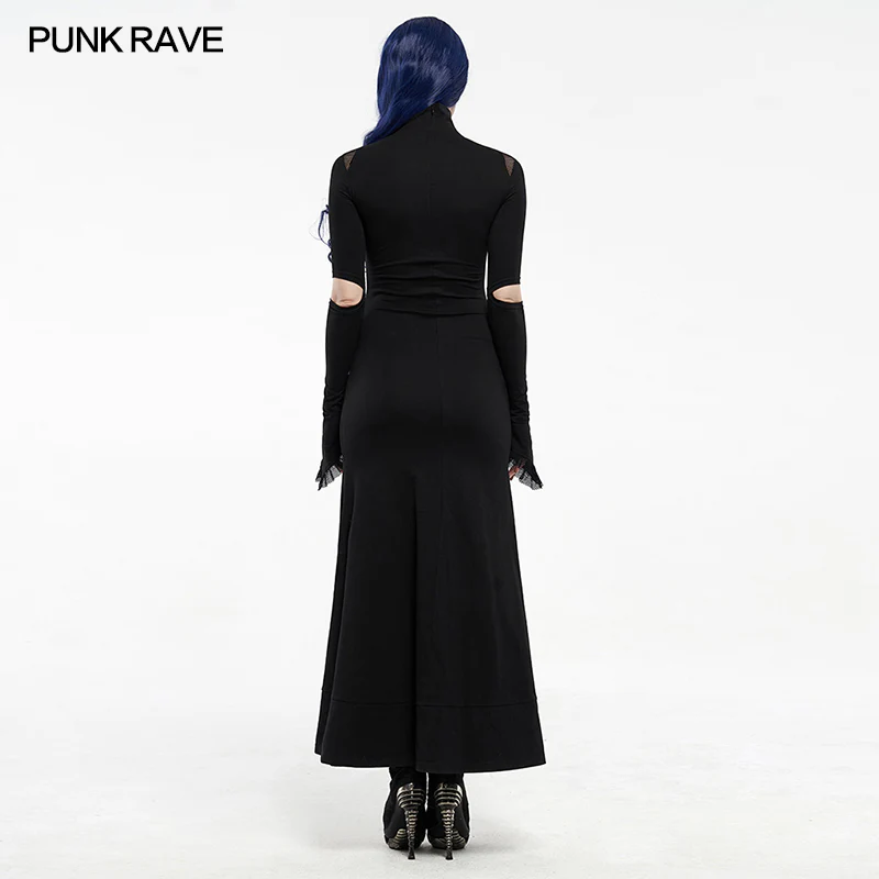 Gothic red-eyed spider embroidered dress - Image 3