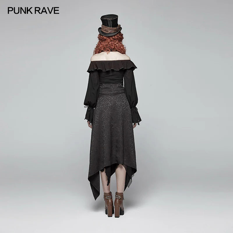 Gothic Womens V-neck Backless Detachable Long Vest - Image 3