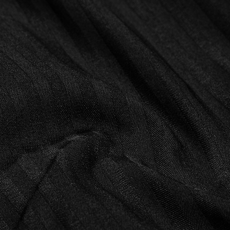 Great Black Striped Punk Shirts With Vertical Sense Plaids - Image 5