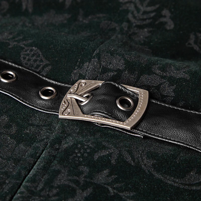 High Quality Velvet Printing Gothic Vest For Men - Image 15