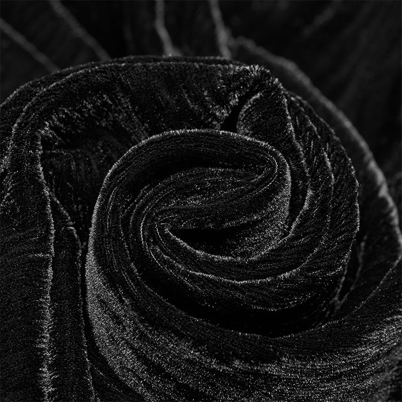 Lolita Velvet Short Hooded Loose Cloak With Cute Wooly Balls - Image 5