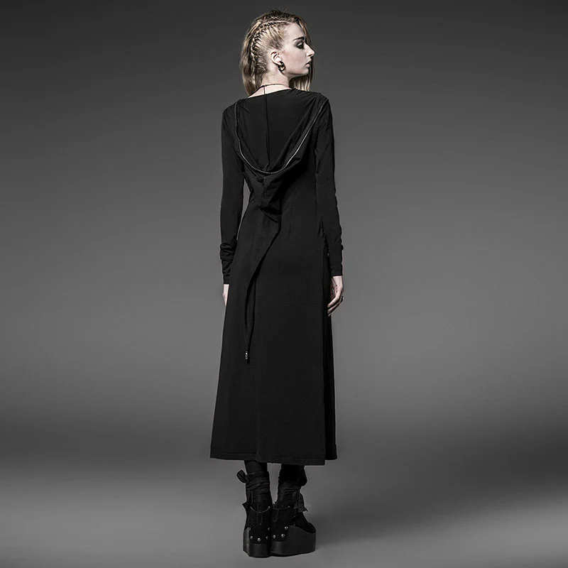 Long Witch Gothic Coat With Hooded - Image 3