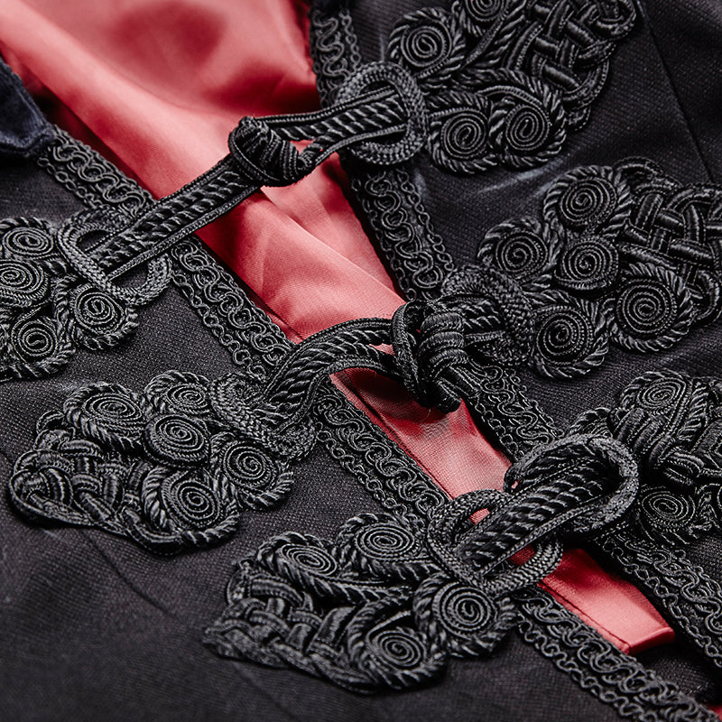 Luxury Gothic Trench Coats With Pattern Like Vampire Count Cape - Image 5