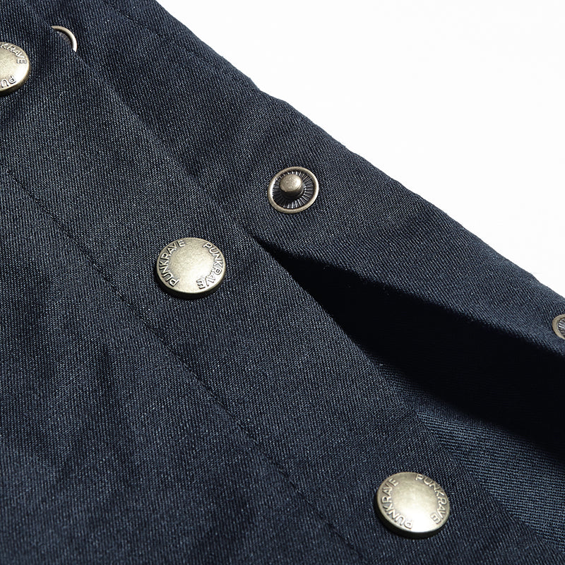 Military Elastic Twill Denim Baggy Gothic Pants For Men - Image 10