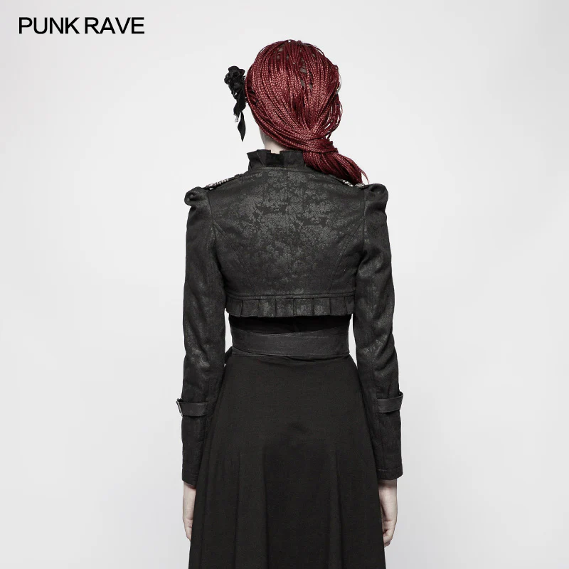 Military Uniform Handsome Cross Short Coat - Image 3