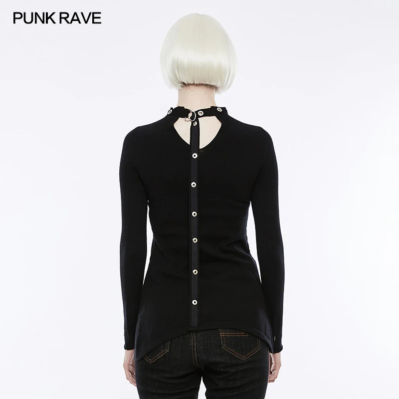 Personality Diablo Split Wool Punk Sweater - Image 3