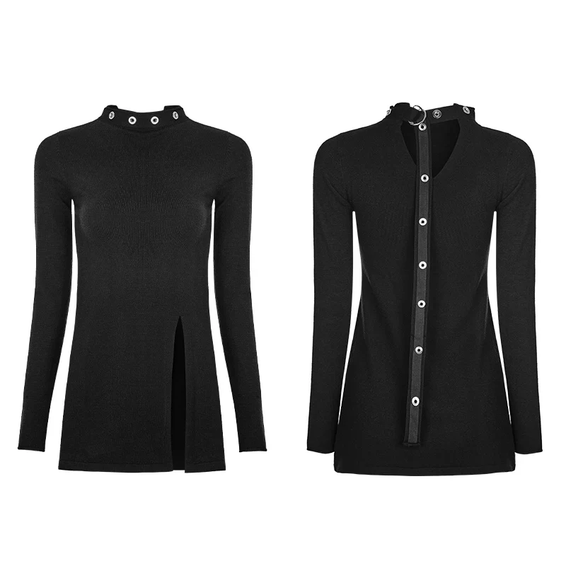 Personality Diablo Split Wool Punk Sweater - Image 4