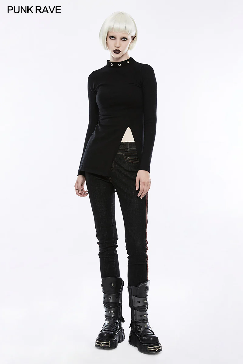 Personality Diablo Split Wool Punk Sweater - Image 6