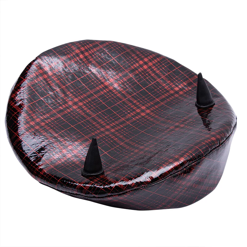 Plaid Little Demon Beret - Image 4