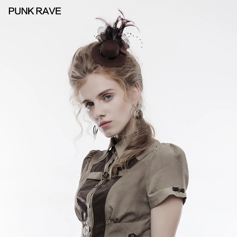 Punk Accessories Steampunk Lower Mini Style Hat - Image 3