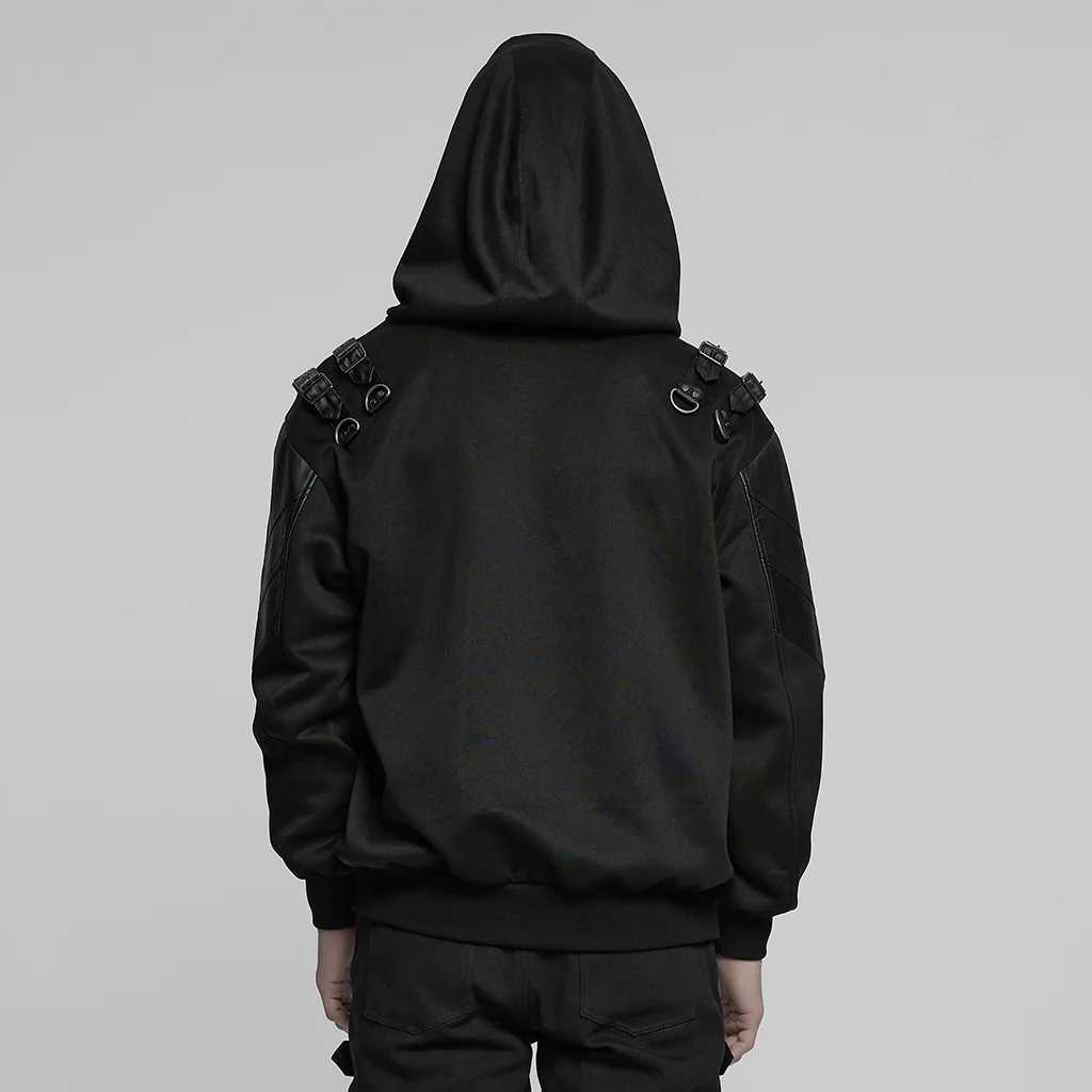 Punk hooded armor element hoodie - Image 3