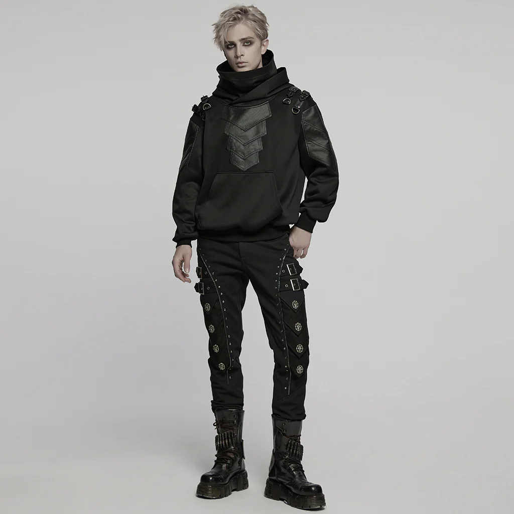 Punk hooded armor element hoodie - Image 4