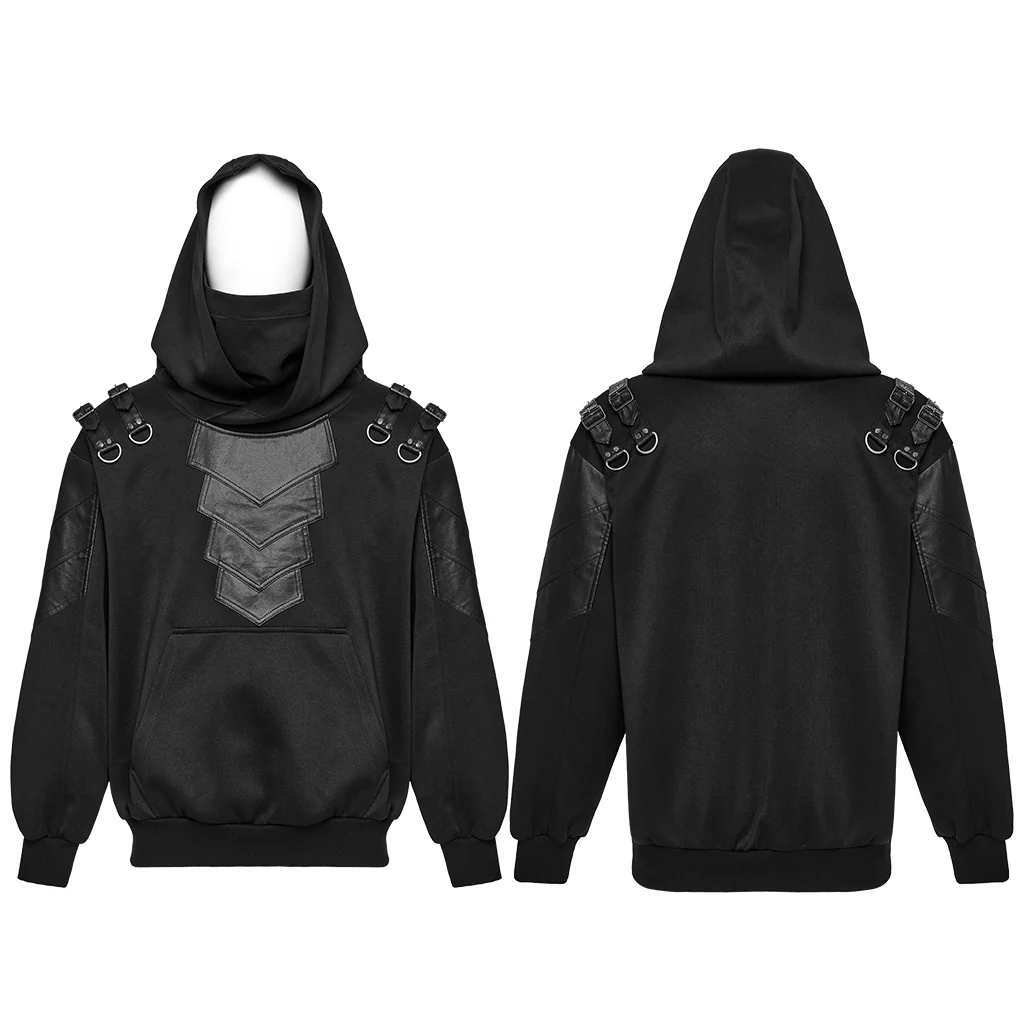 Punk hooded armor element hoodie - Image 5