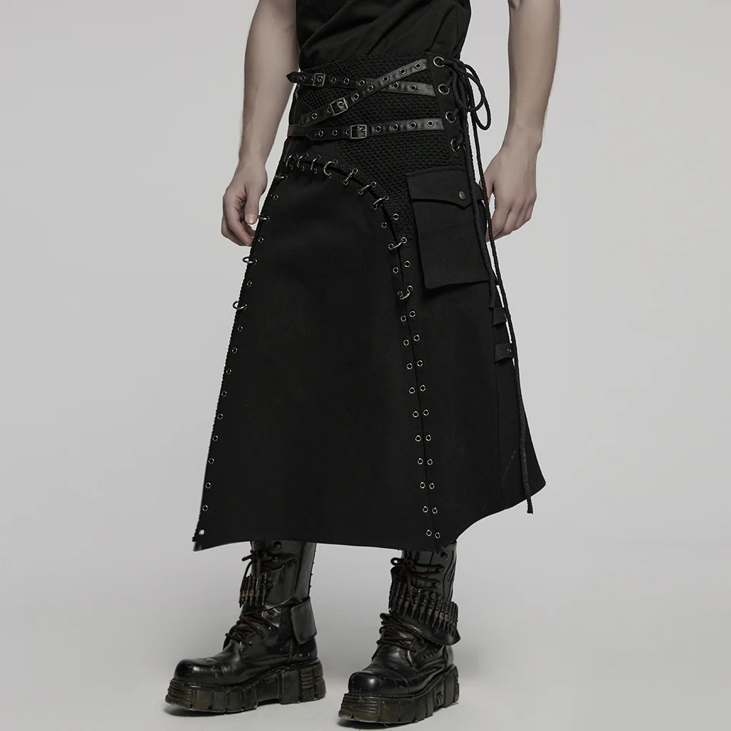 Punk Men's versatile skirt - Image 4