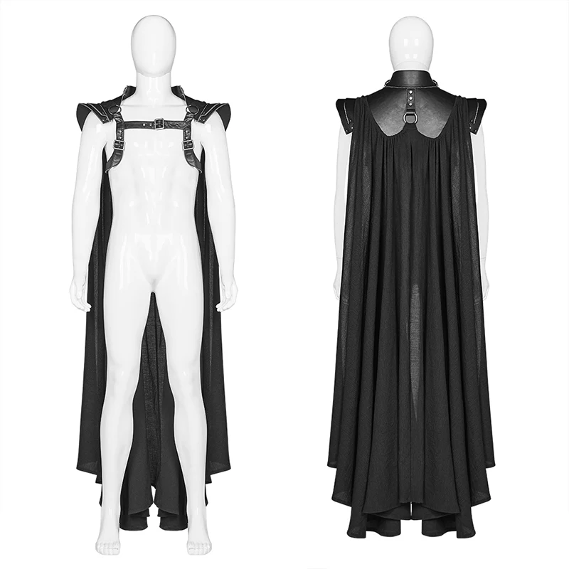 Punk Warrior Cloak Armor Long Coat - Image 4