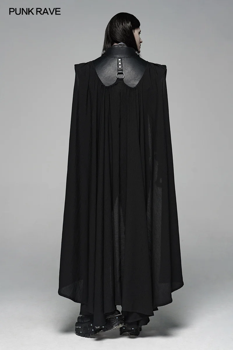 Punk Warrior Cloak Armor Long Coat - Image 6