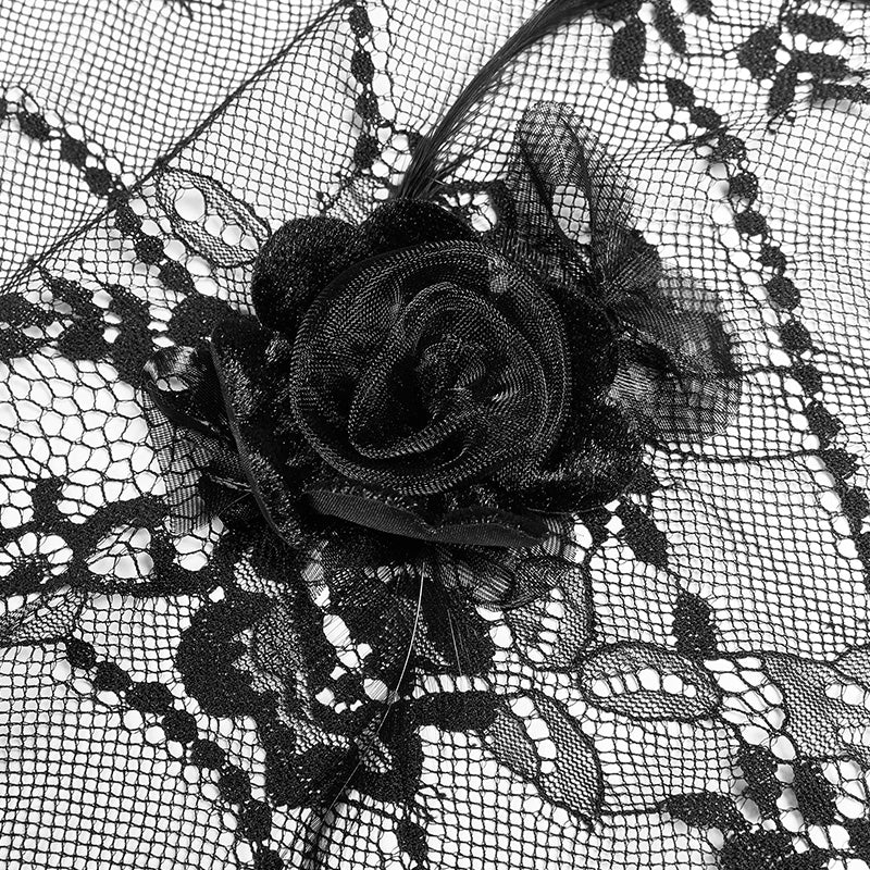 Sexy Gothic Drawstring Opening Fork Kimono Sleeve Maxi Dress - Image 6