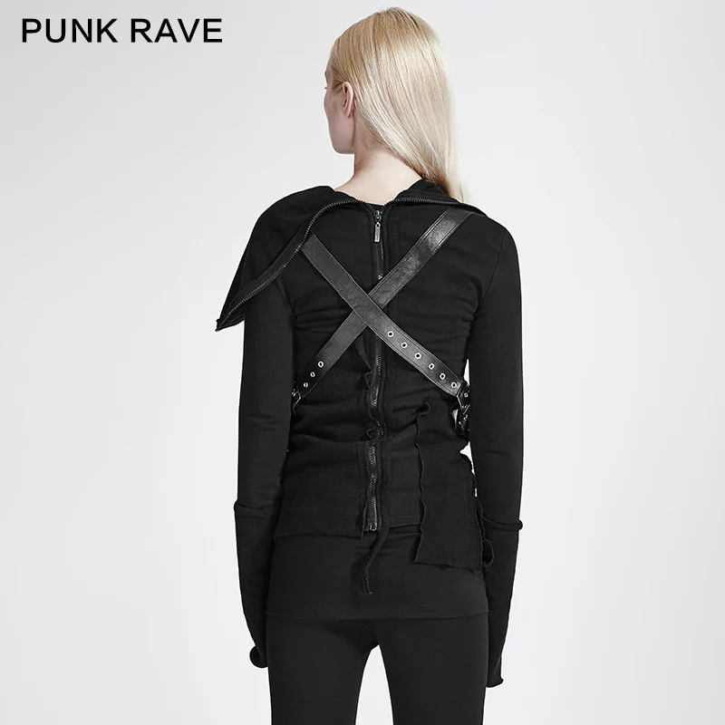Street Decadent Style Punk Hoodies Knitted Sweater - Image 3